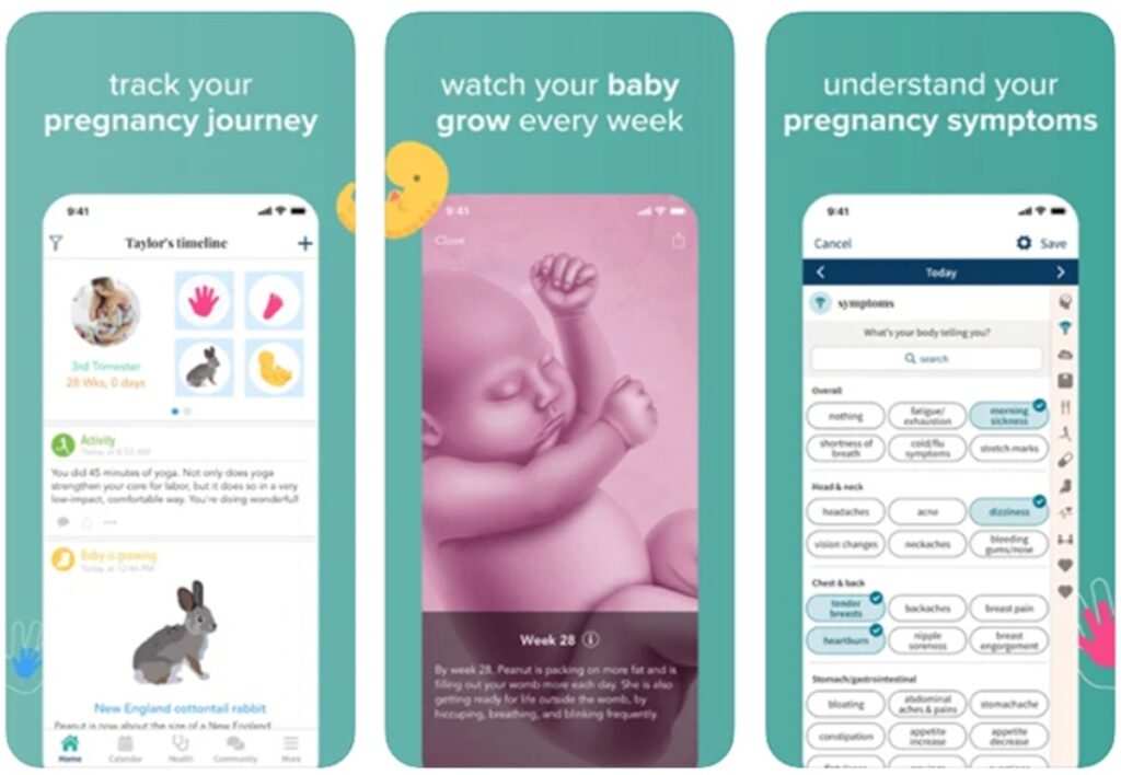 تطبيق Ovia Pregnancy Tracker- لمراقبة الحمل