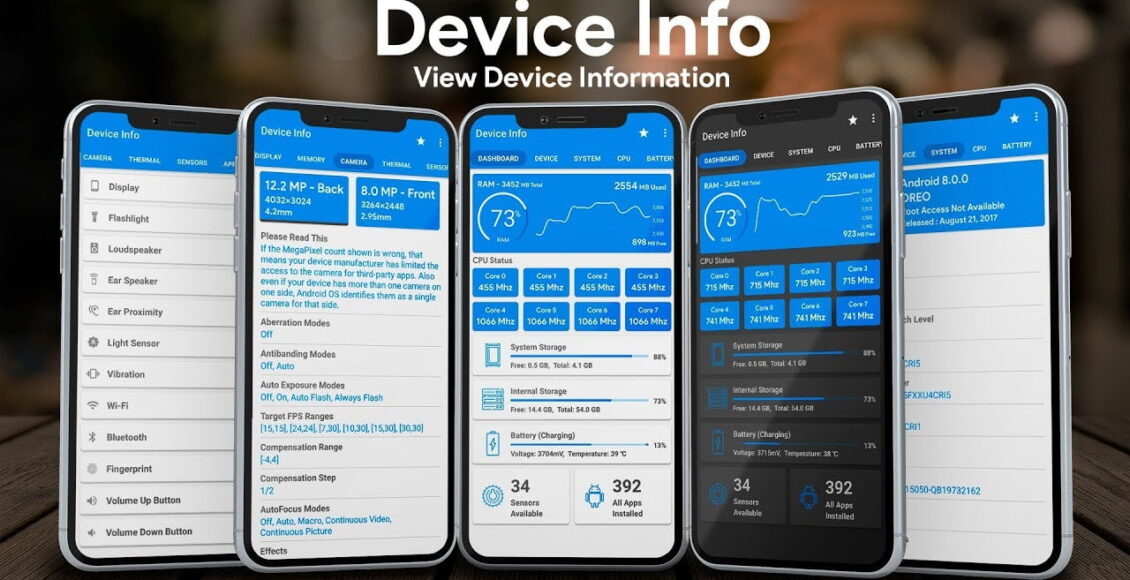 تطبيق رهيب يزودكم بكافة معلومات الجهاز والنظام للاندرويد