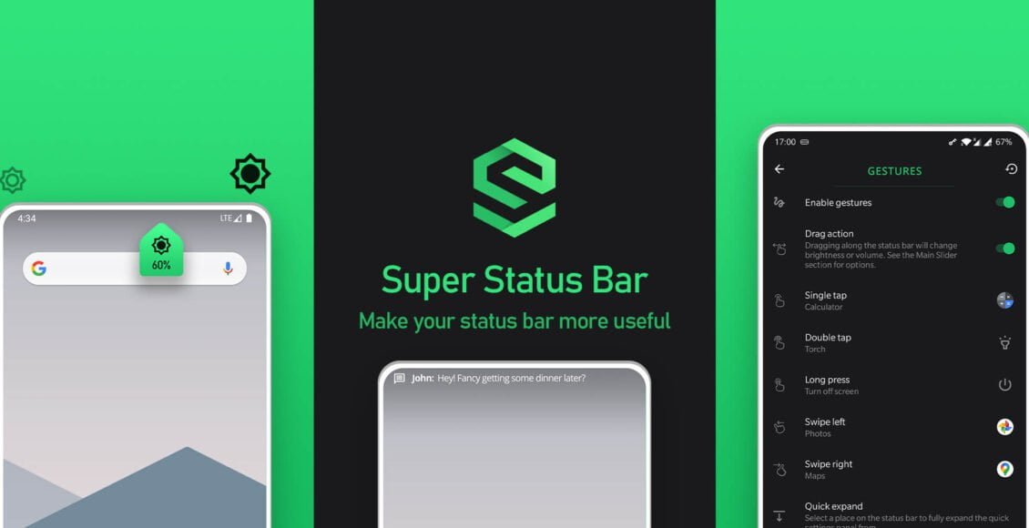 تطبيق محترف يساعدكم في تعديل شريط الحالة في الهاتف