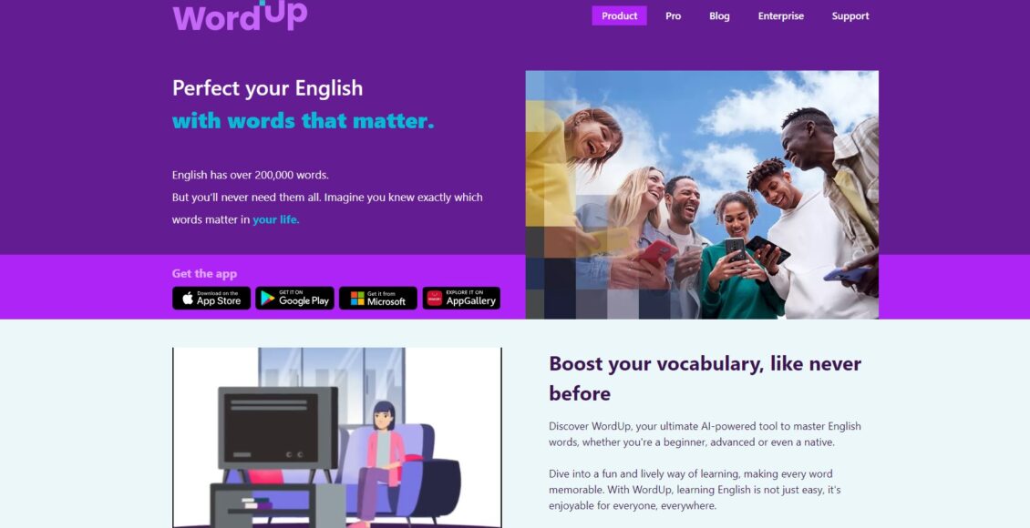 تطبيق WordUp أفضل تطبيق لتعلم المفردات الإنجليزية