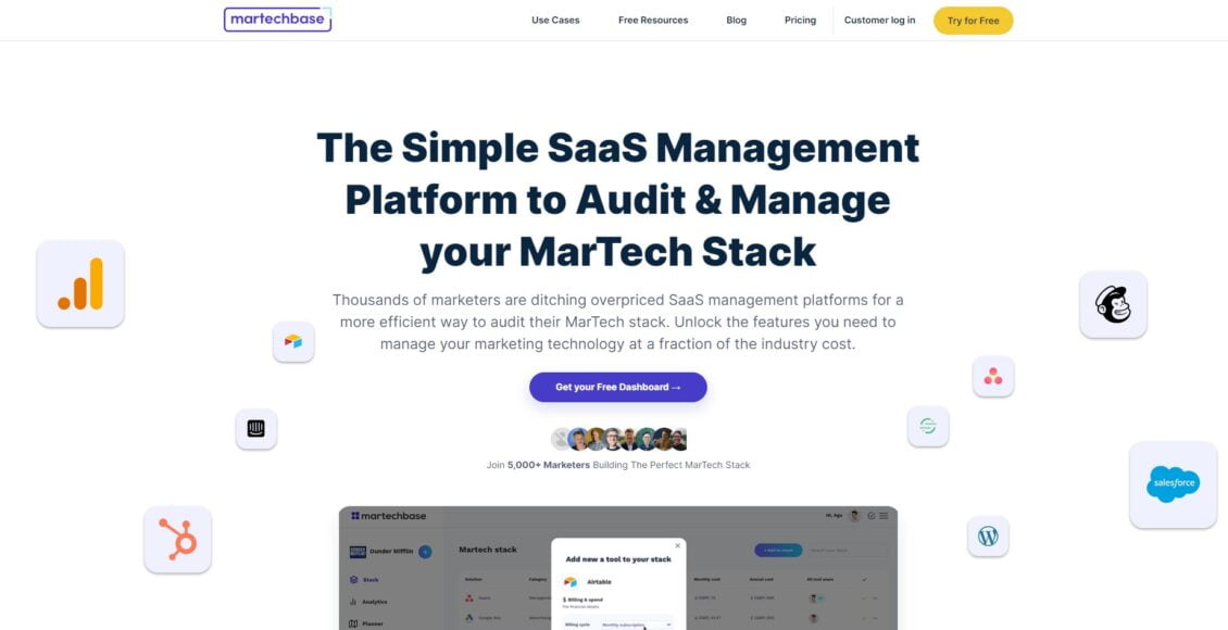 موقع Martechbase أفضل موقع لأدوات التسويق لزيادة عائد استثمار عملك