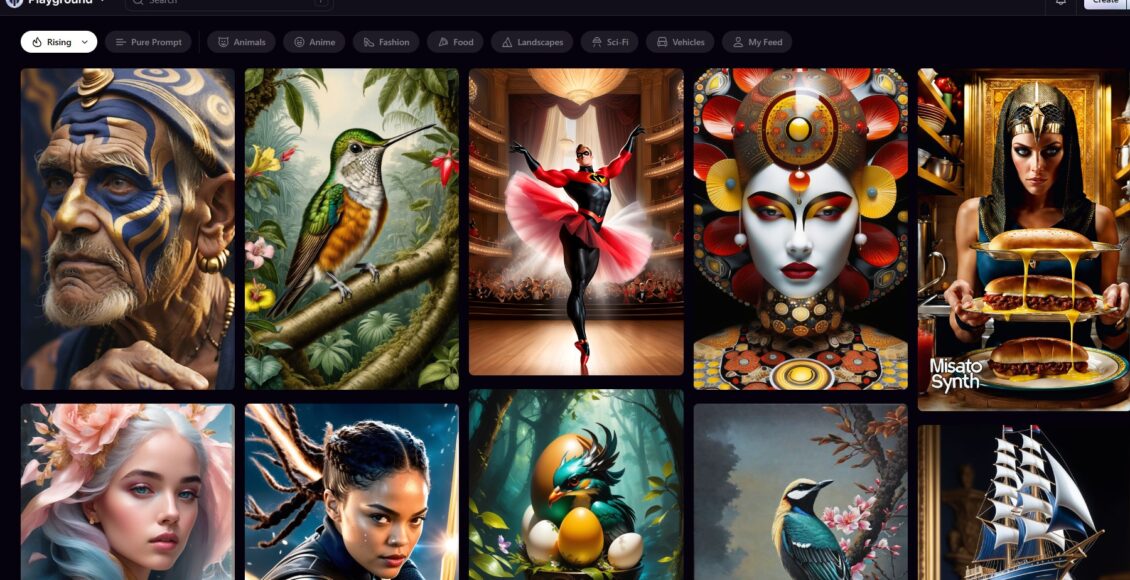 موقع Playground ai أفضل موقع لإنشاء صور بالذكاء الاصطناعي مجانا
