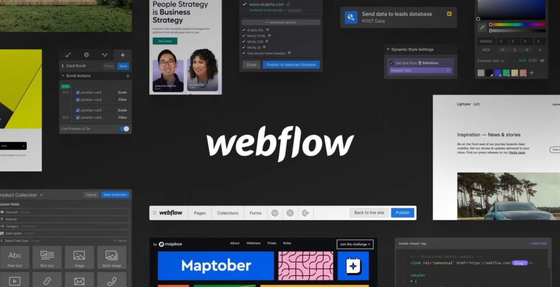 موقع Webflow أفضل موقع لإنشاء موقع إلكتروني بدون تعليمات برمجية
